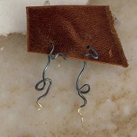 Transformation snake earrings