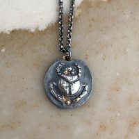 Scarab Coin Necklace