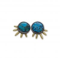 Turquoise prickly pear studs